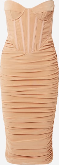 Kokteilinė suknelė iš Bardot, spalva – abrikosų spalva, Prekių apžvalga