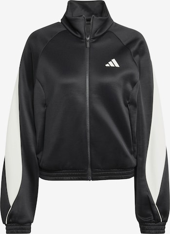ADIDAS SPORTSWEAR Jakna za trening 'Stadium' | črna barva: sprednja stran