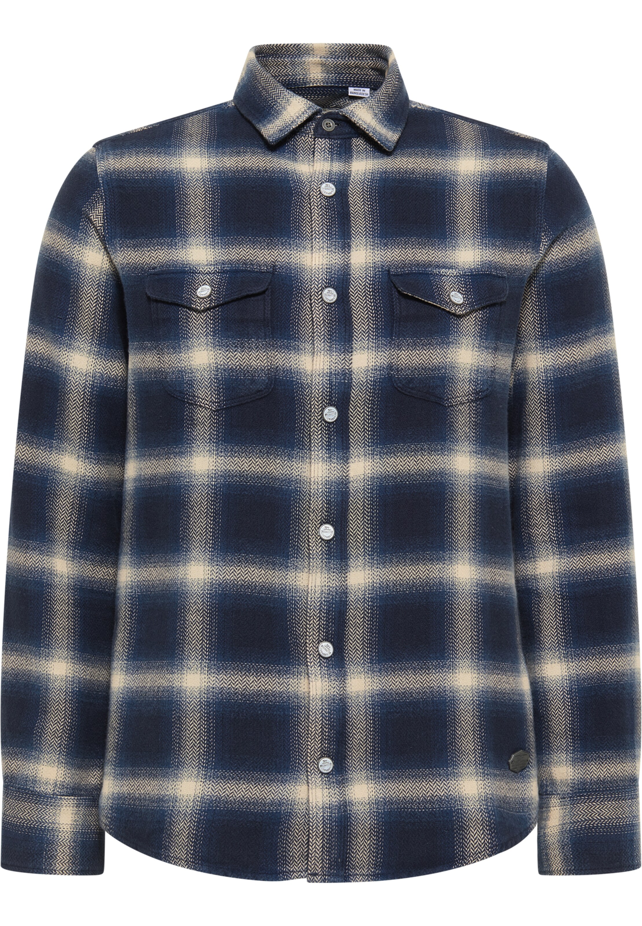 DreiMaster Vintage Comfort Fit Hemd in Blau: Vorderseite