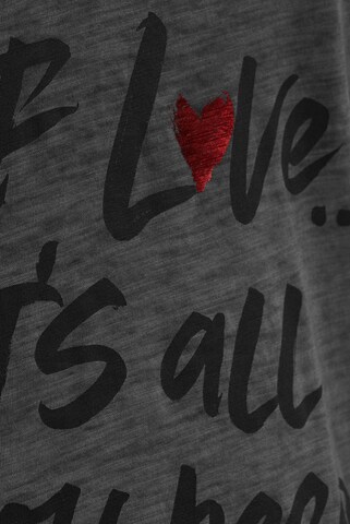 Soccx Serafino-Shirt mit Rücken-Print in Schwarz