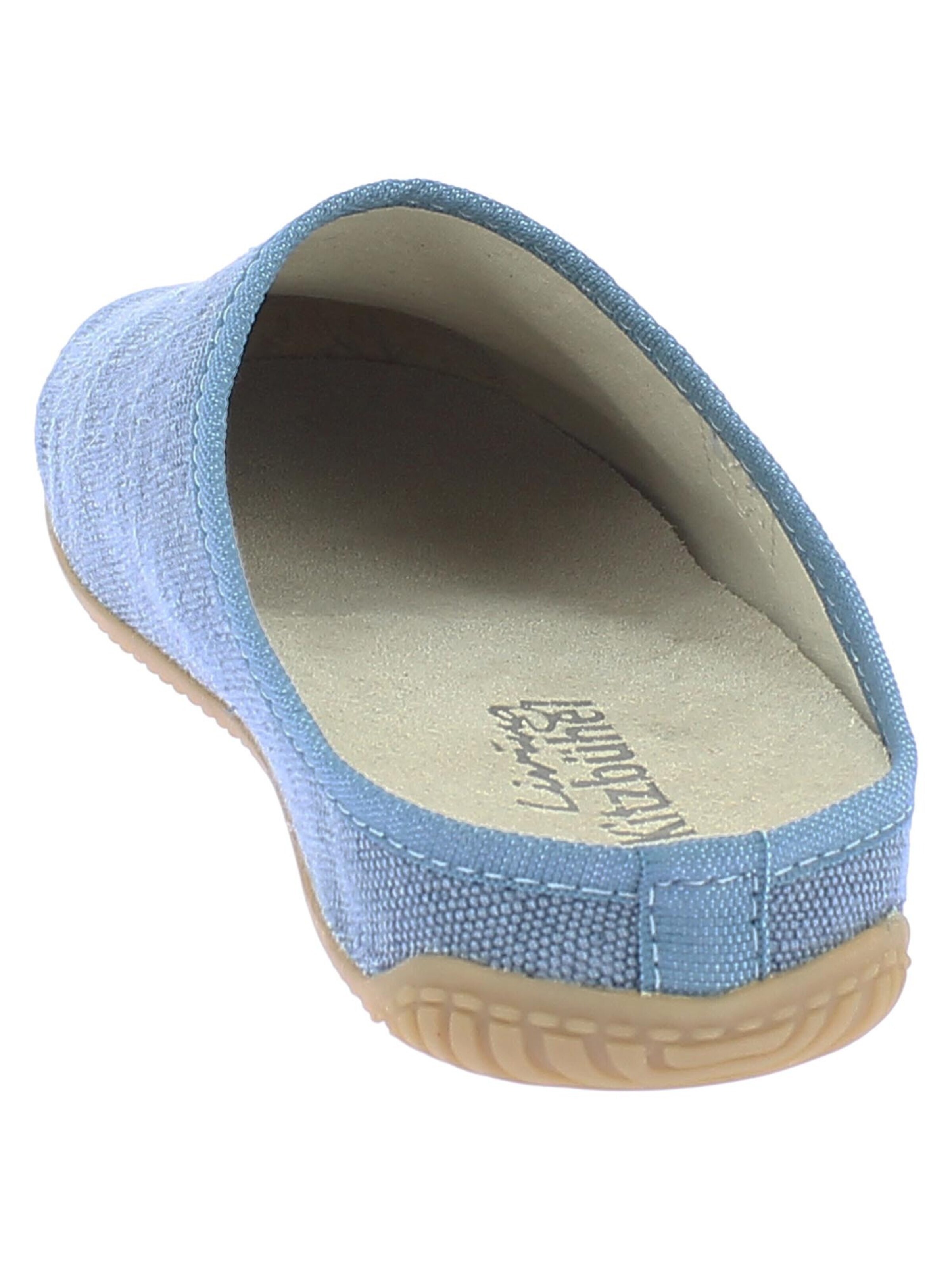 Living Kitzbühel Slipper 'Cotton - Schweizer Kreuz' in Blue