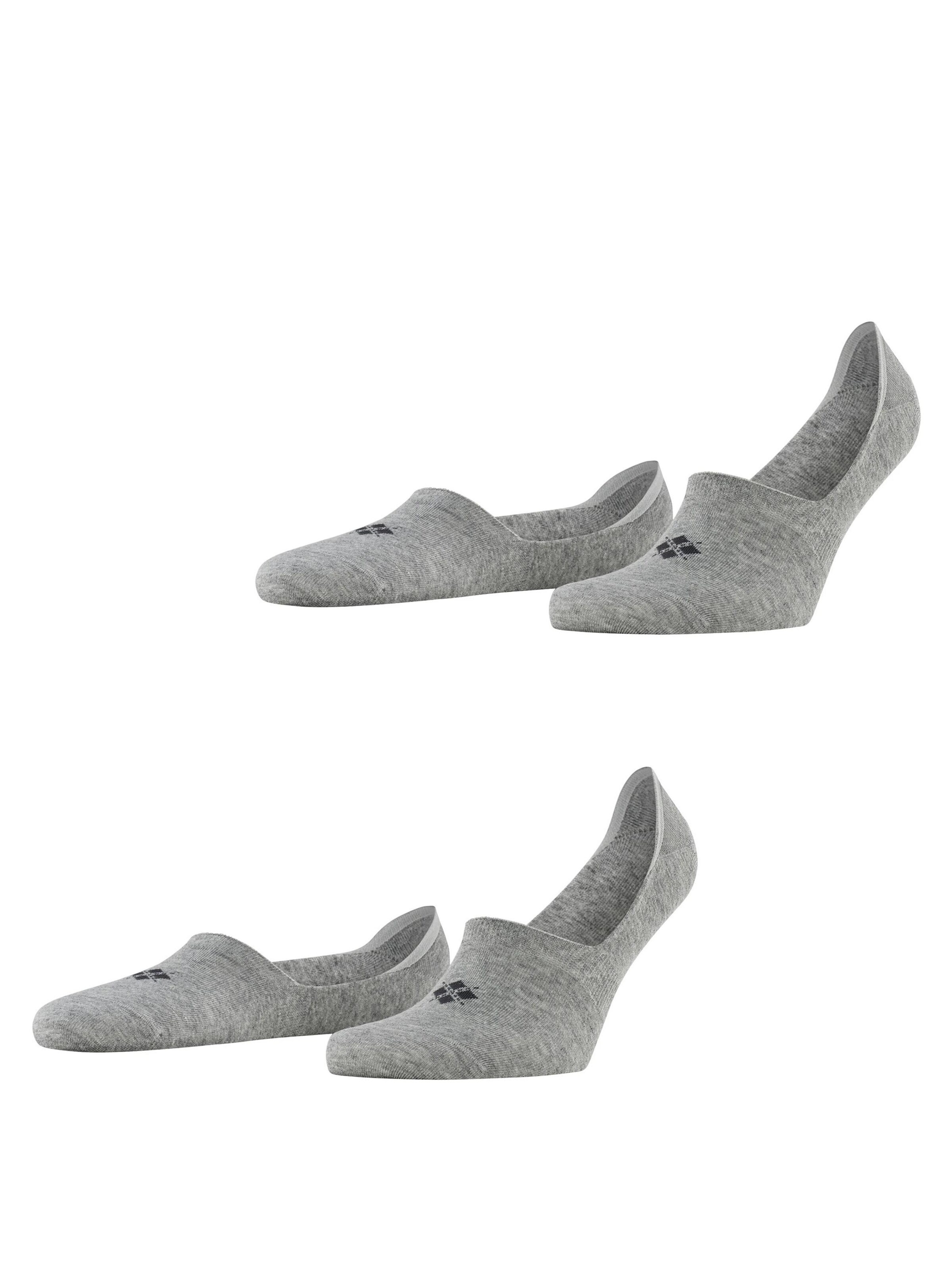 BURLINGTON Ankle Socks 'Everyday 2-Pack' in Grey: front