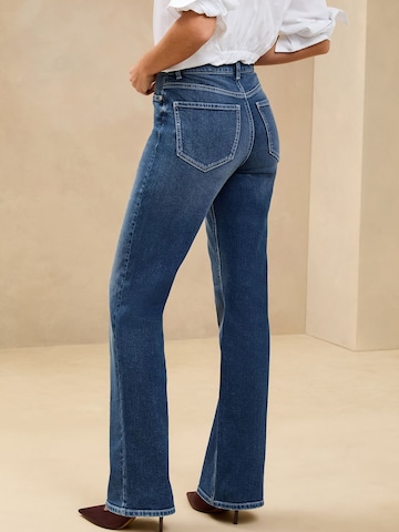 Lipsy Zvonové kalhoty Džíny – modrá