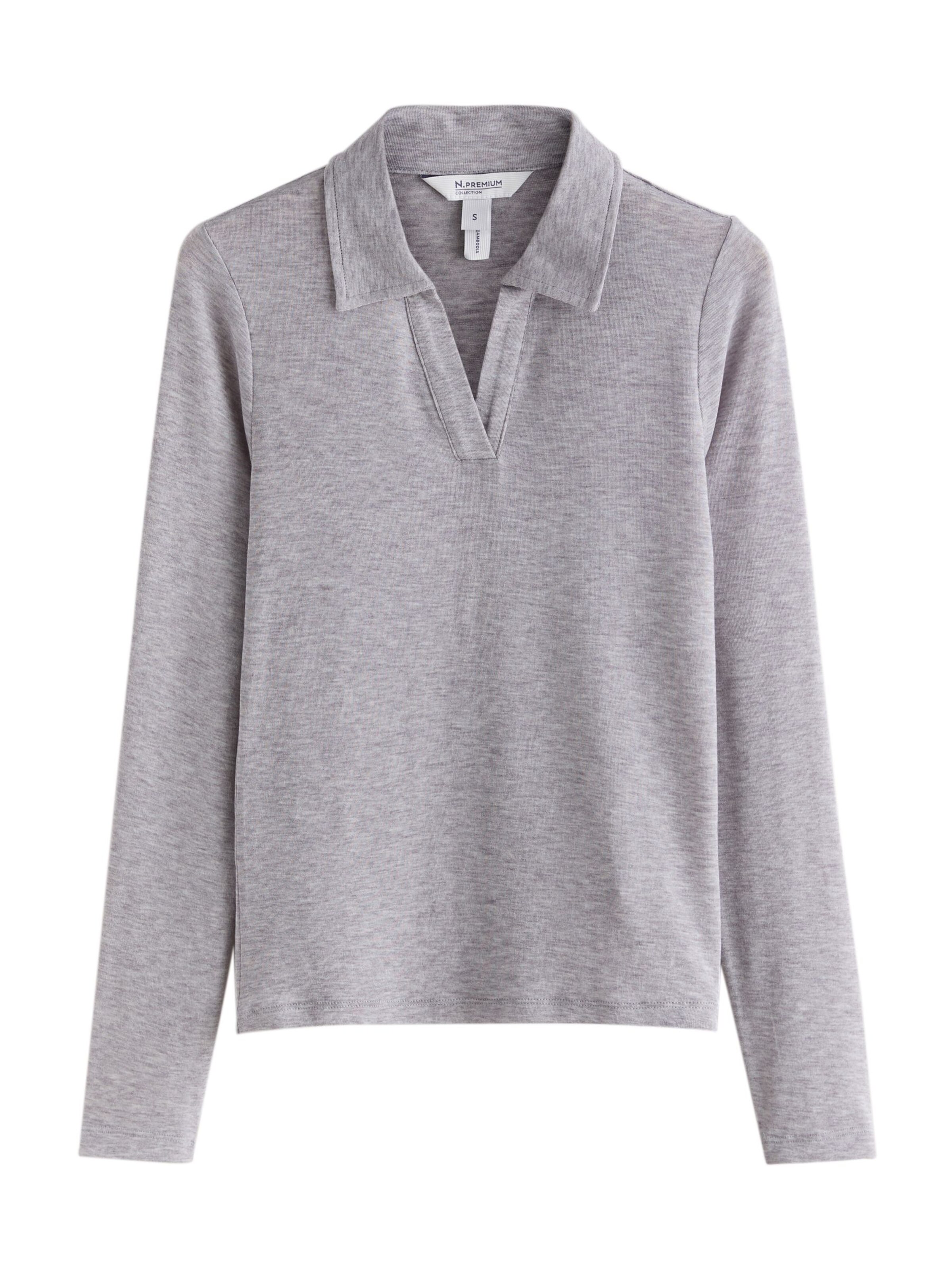 Next Shirt 'N.Premium' in Grey: front