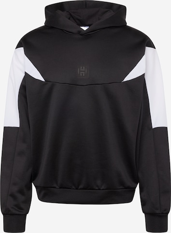 ADIDAS PERFORMANCE Athletic Sweatshirt 'Harden Travel' in Black: front