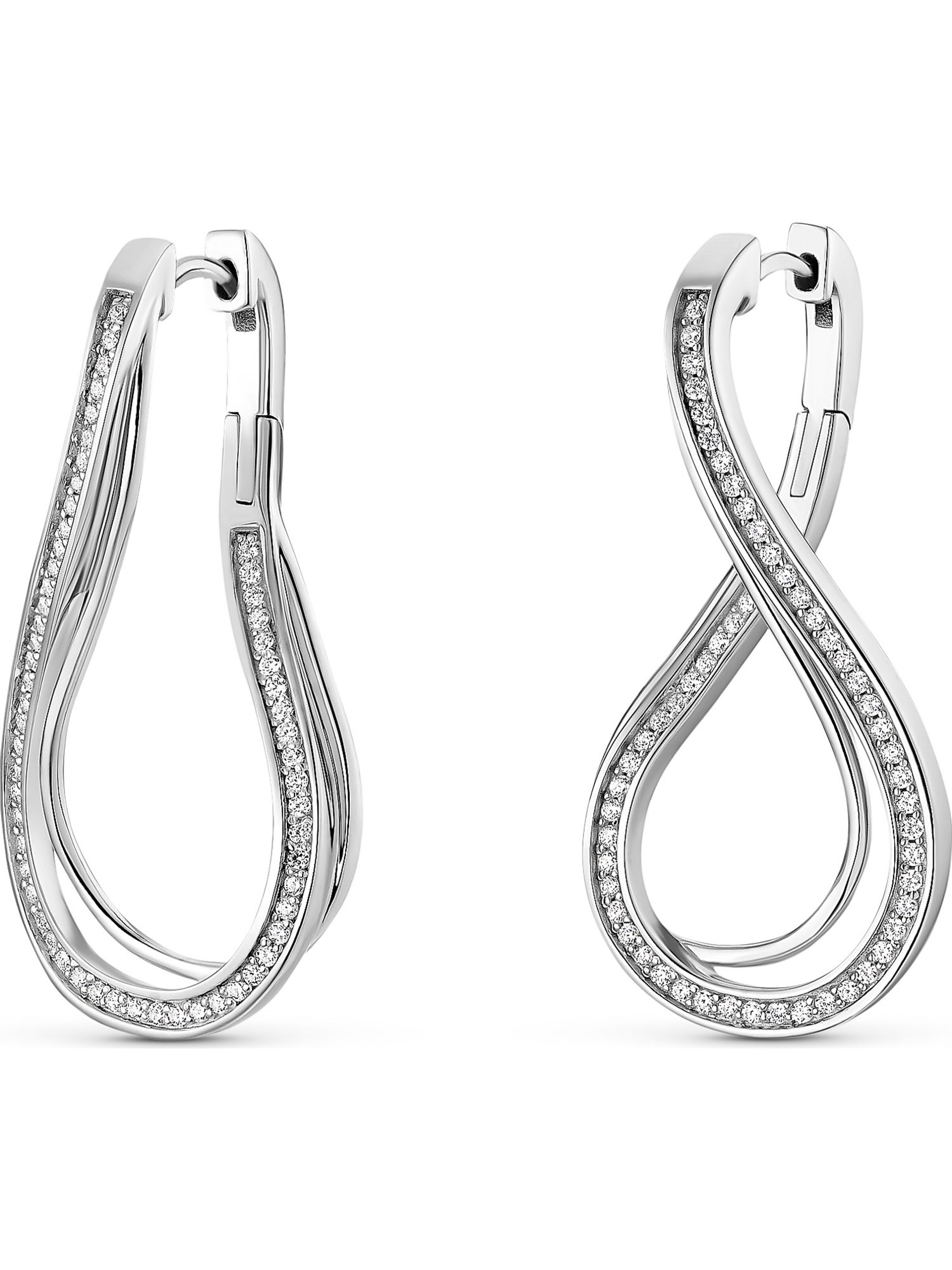 JETTE Ohrringe in Silber: Vorderseite