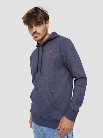 Mikon Sweatshirt 'Herz' in Blau