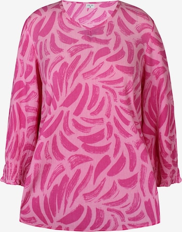 ze-ze Blouse 'Exella 18' in Roze: voorkant