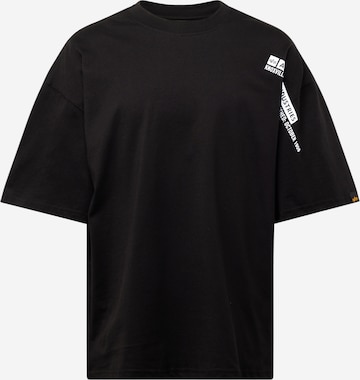 Tricou de la ALPHA INDUSTRIES pe negru: față