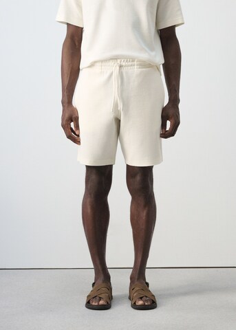 MANGO MAN Regular Pants 'Xavis' in White: front