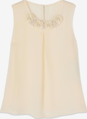 Camicia da donna di oltre in beige: frontale