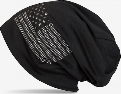 styleBREAKER Mütze 'Beanie mit USA Flagge aus Strass' in 54-64 in schwarz, Produktansicht