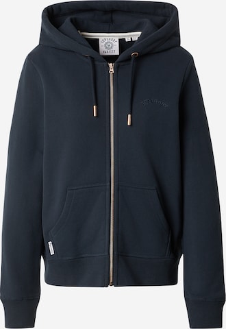 Superdry & Co Bluza rozpinana 'ESSENTIAL' w kolorze niebieski: przód