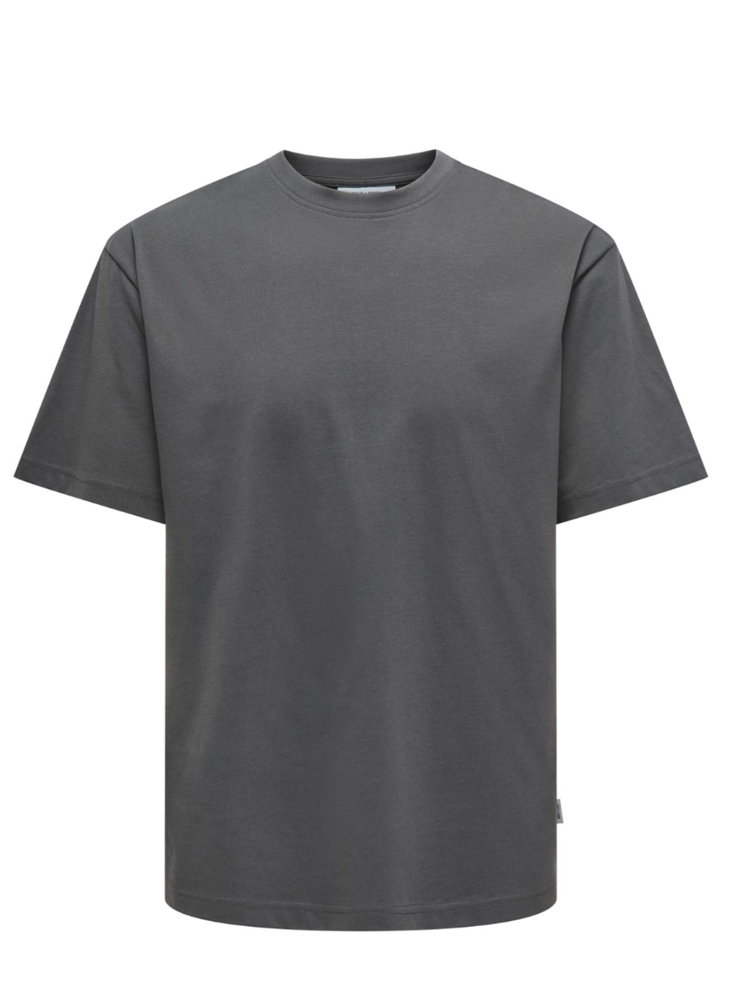 ONLY Shirt in Grijs: voorkant