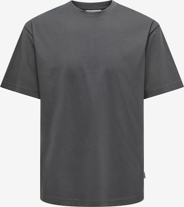 ONLY Shirt in Grijs: voorkant