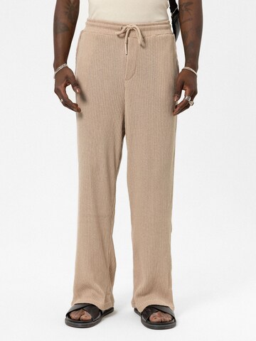 Loosefit Pantalon 'Bugloss' VAMOS CLO en beige : devant