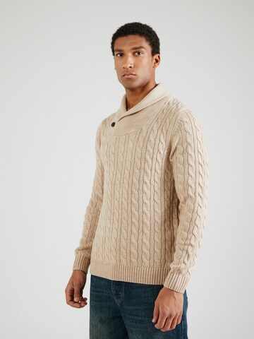 JACK & JONES Pullover 'JPRBLucrash' i beige: forside