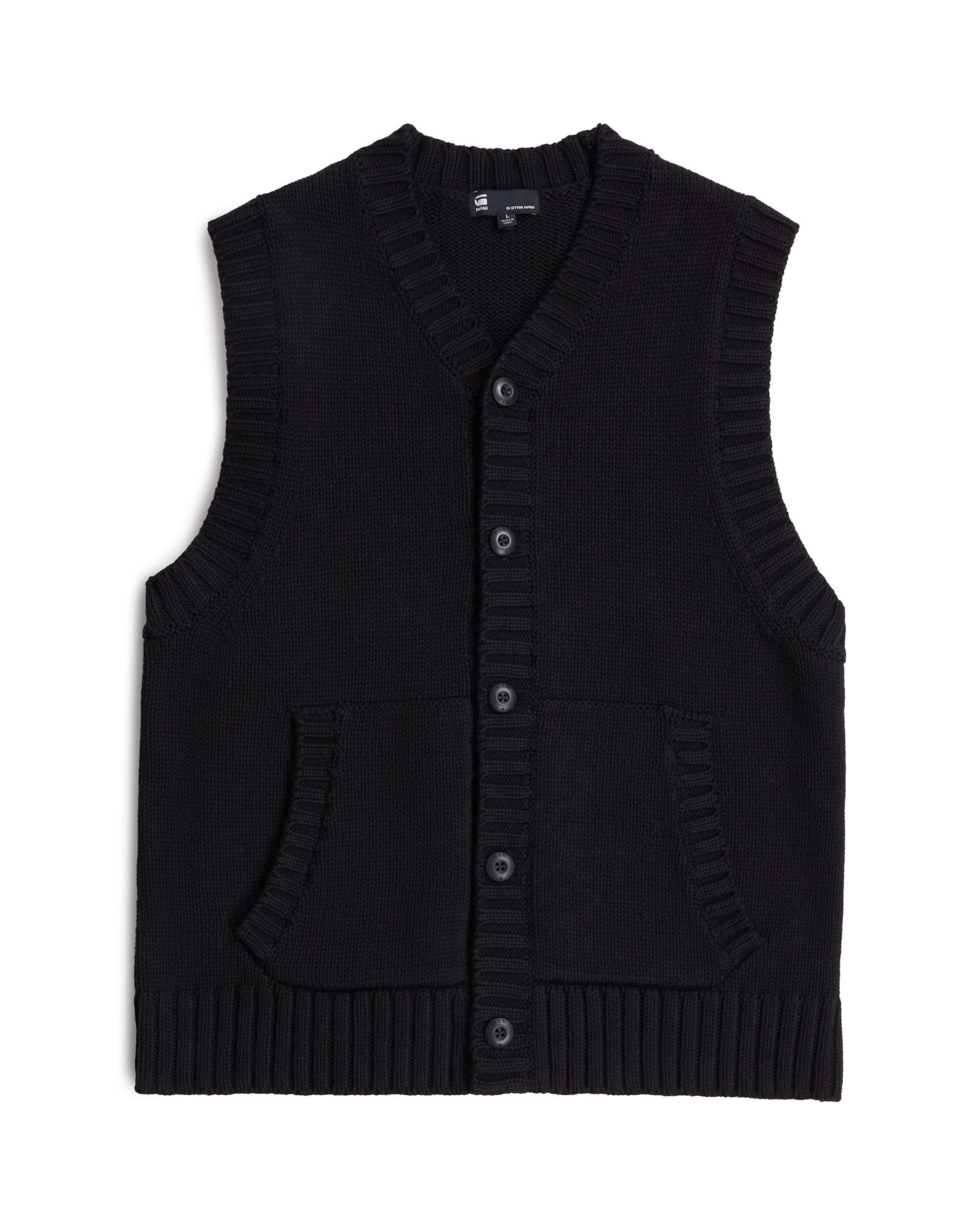 G-STAR Between-Season Jacket 'Heavy Vest ' in Black: front