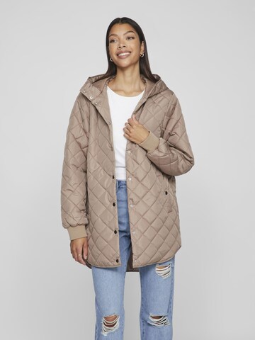 VILA Winter Coat in Beige: front