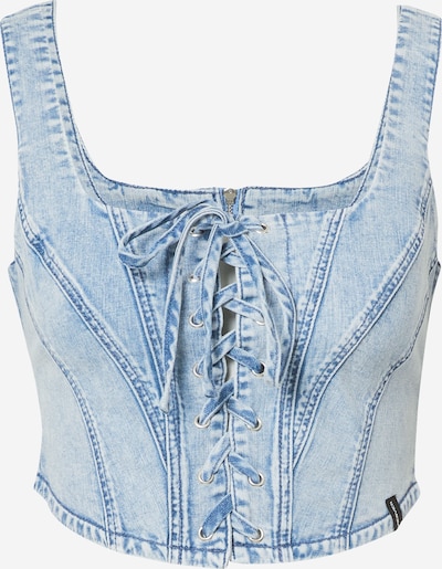 VIERVIER Top 'MIRAY' in blau, Produktansicht