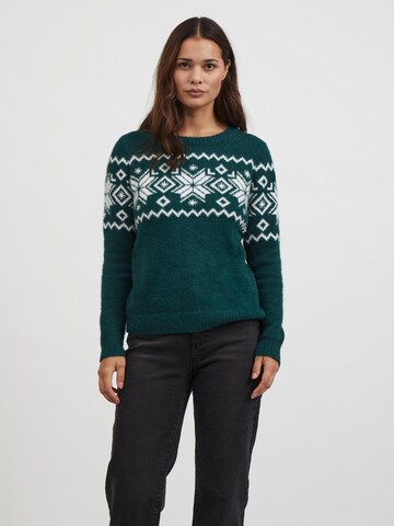 VILA Sweater 'Feami' in Green: front