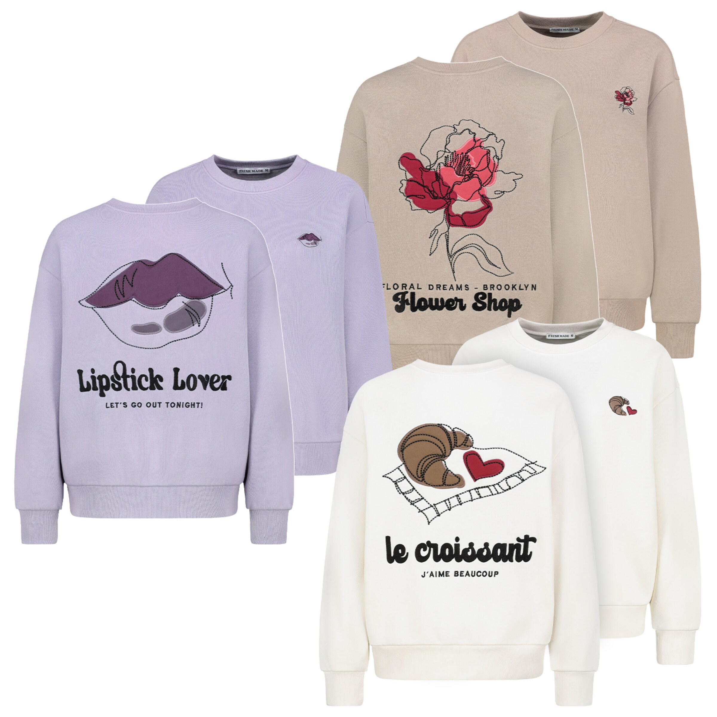 Fresh Made Sweatshirt in Gemengde kleuren: voorkant