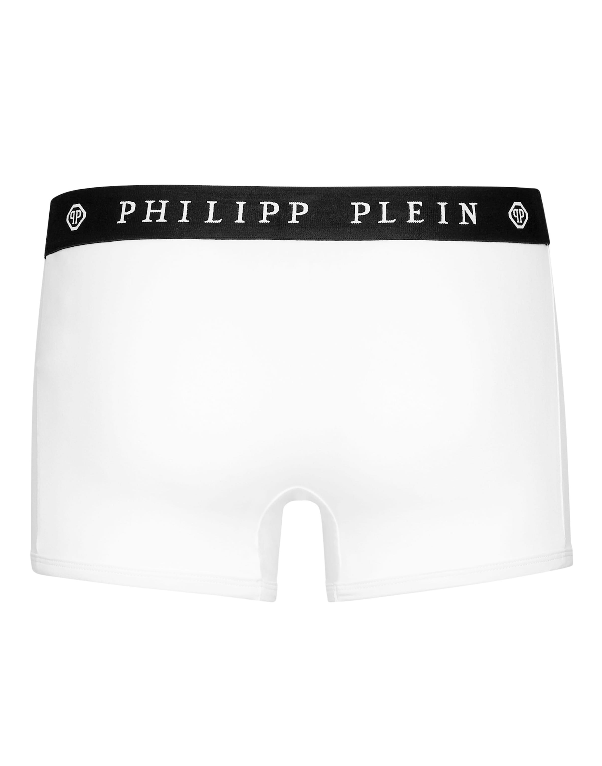 Philipp Plein - Boxers 'Skull' em branco