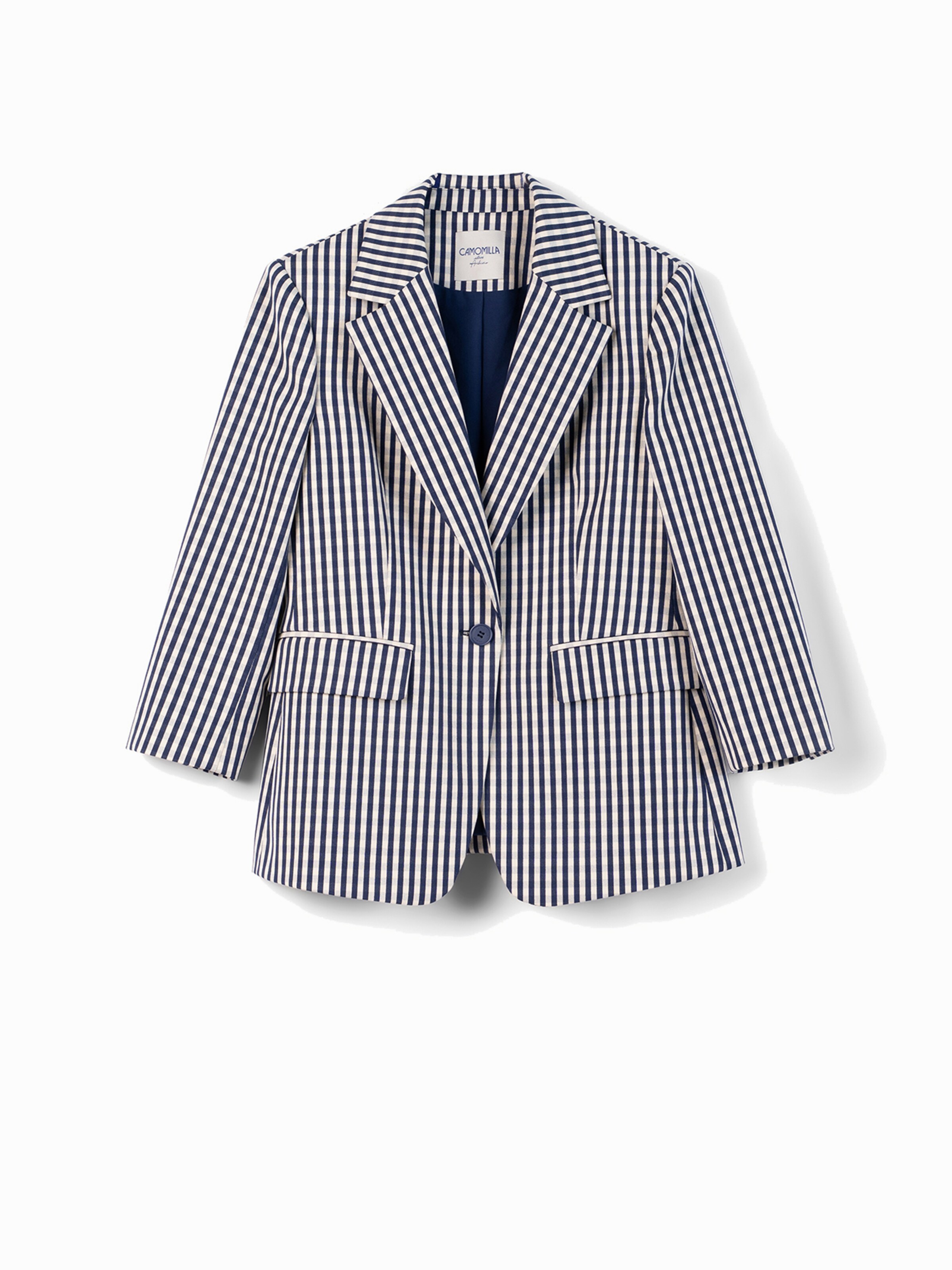 Camomilla Italia Blazers 'Giada' in 40 in de kleur Blauw / Wit, Productweergave
