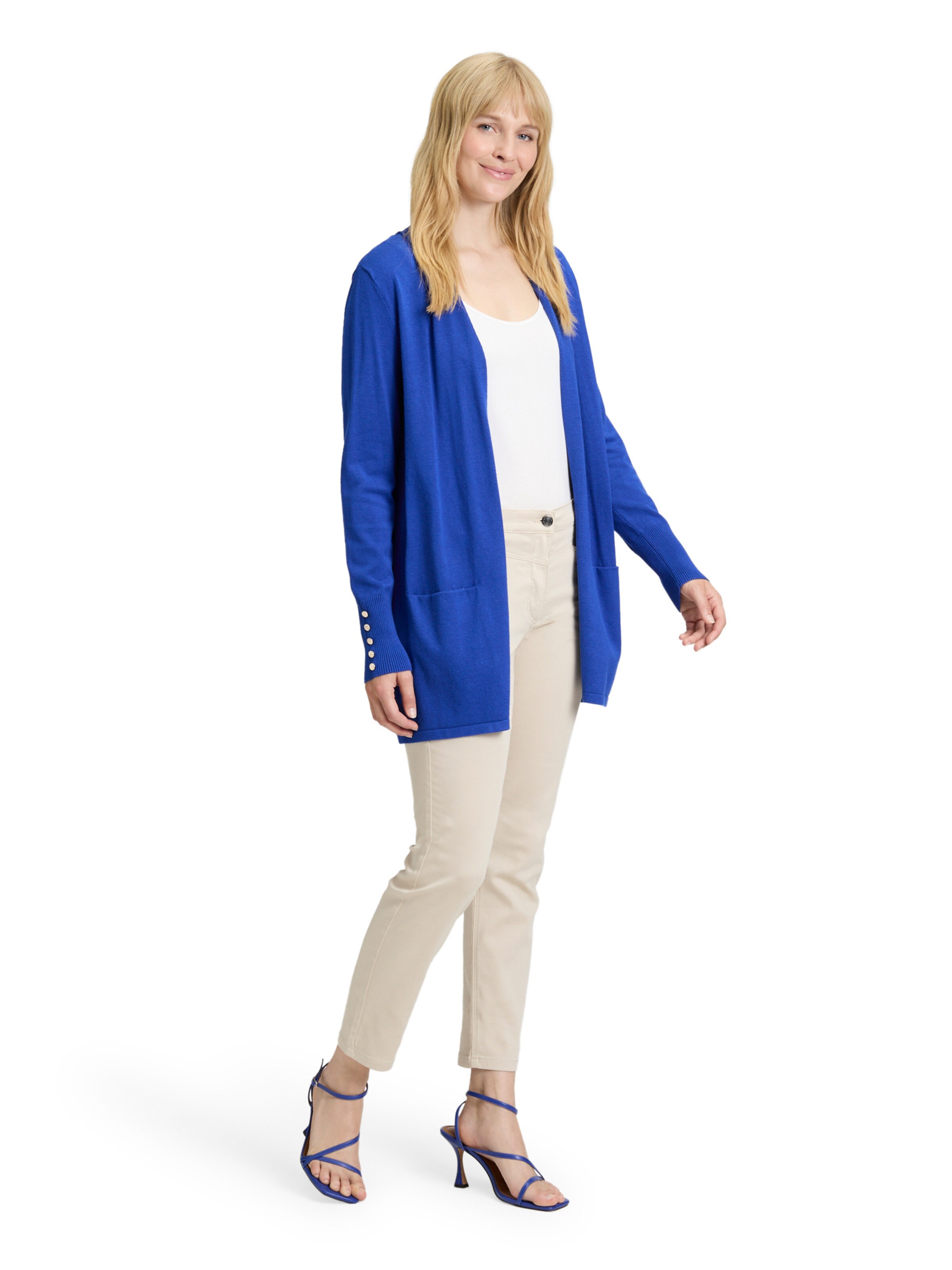 Betty Barclay Feinstrickjacke mit Taschen in Blau