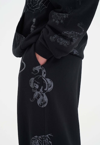 juoda Ed Hardy Laisvas Kelnės