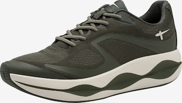 Baskets basses Tamaris en vert : devant