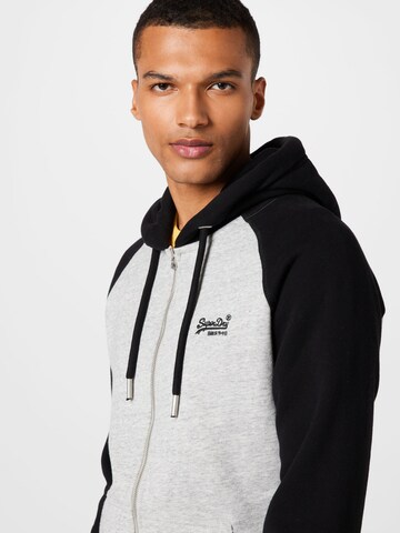 Superdry Zip-Up Hoodie in Grey