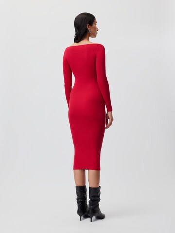 LeGer by Lena GerckePletena haljina 'Lucia' - crvena boja