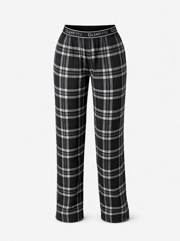 Pantaloncini da pigiama 'Leafletic Women’s Night Wear Long Pajama' di LEAFLETIC in nero: frontale