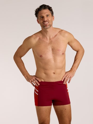 wavebreaker Swim Trunks in Red: front