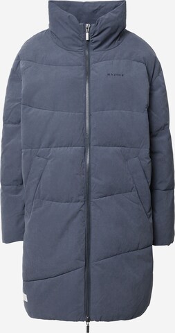 mazine Winterjas 'Drew' in Blauw: voorkant