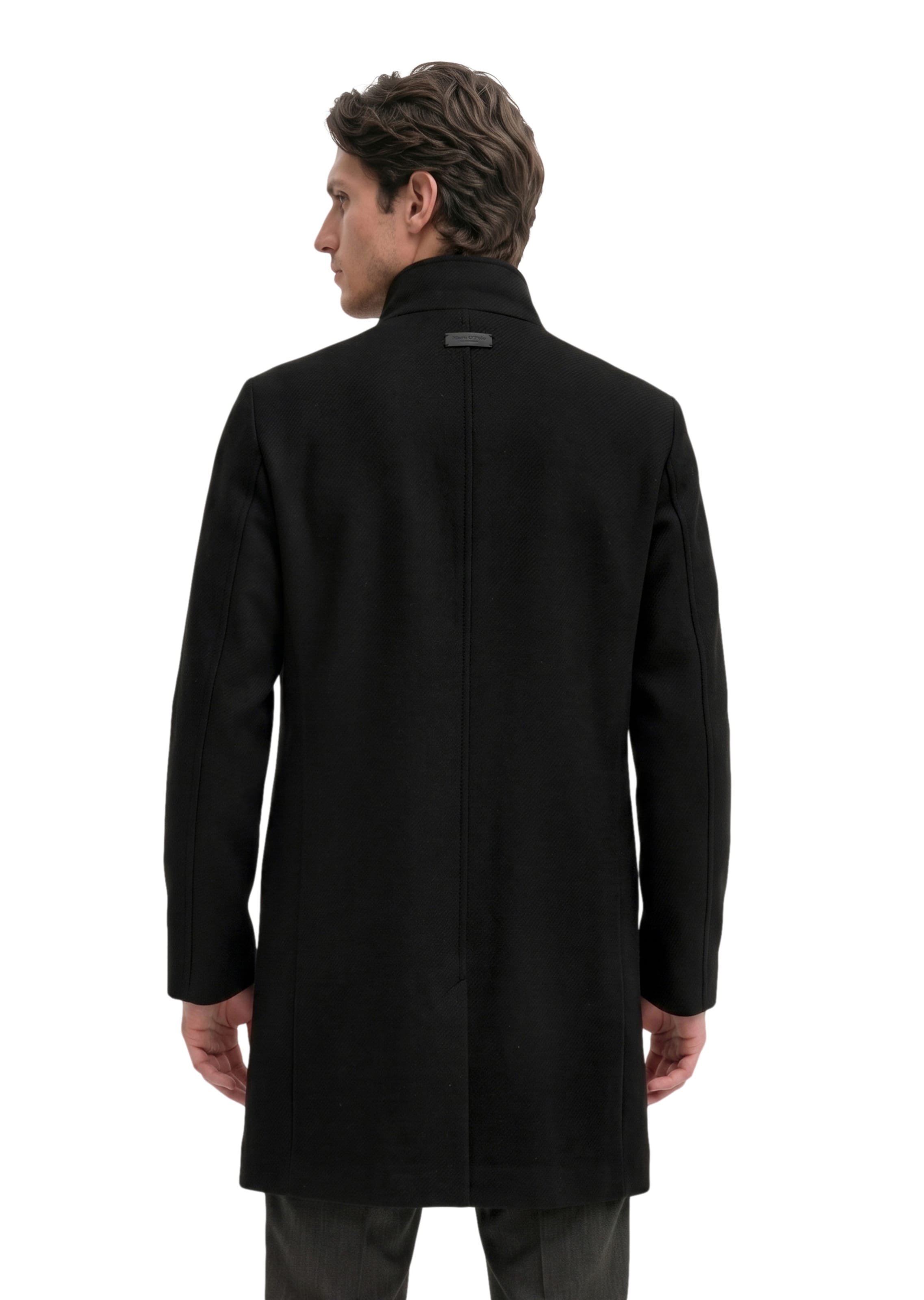 Manteau d’hiver Marc O'Polo en noir : derrière