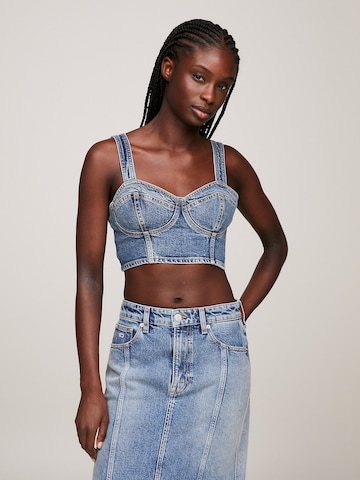 Tommy Jeans Top in Blue: front