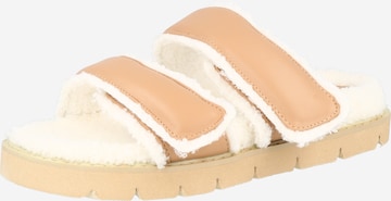 Public Desire Pantoletter 'HUSH' i beige: forside