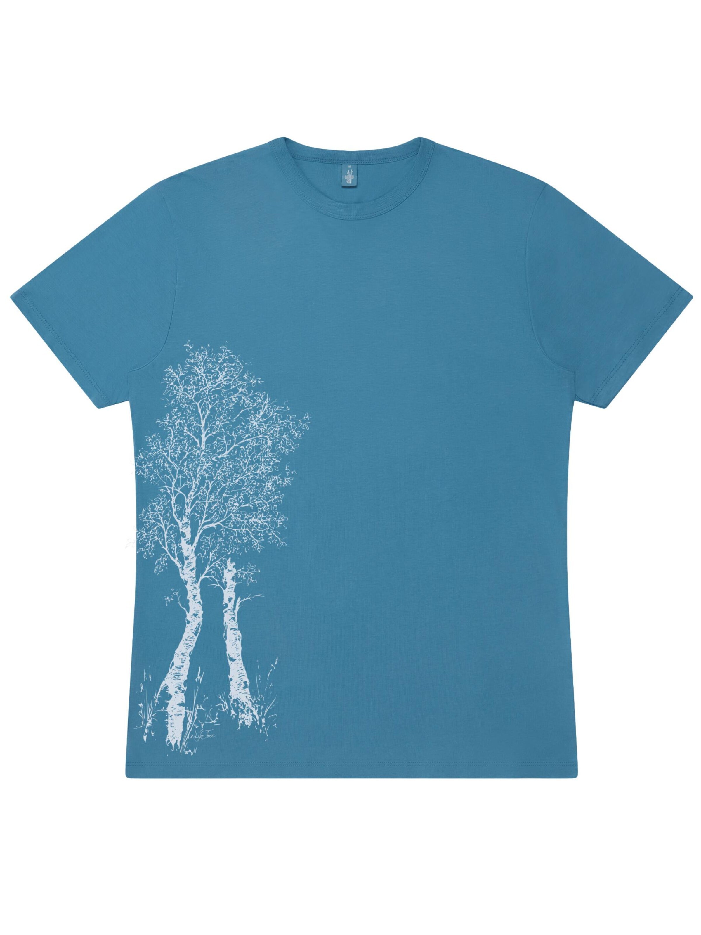 Life-Tree Shirt 'Fairwear Bambus Birke'‌‌‌‌ in Blau: Vorderseite