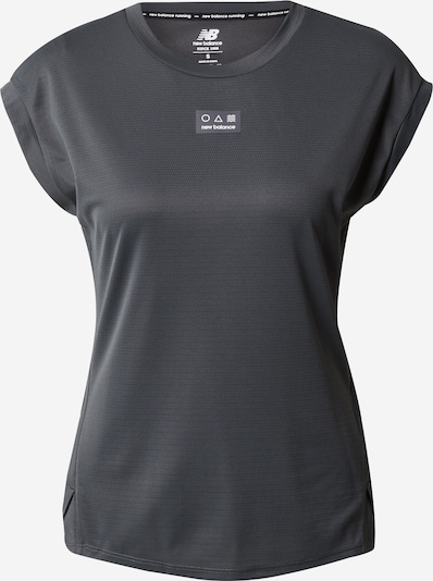 new balance Performance shirt in Dark grey / White, Item view