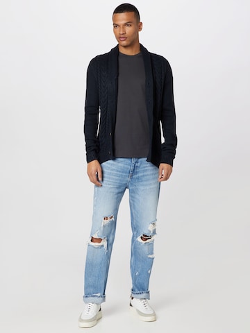 JACK & JONES - Casaco de malha 'CRAIG' em azul