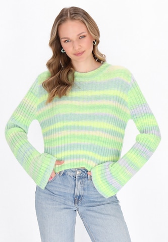 MYMO Sweater 'Young Fashion' in Green: front