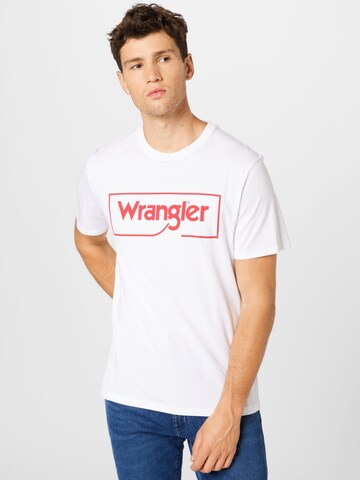 WRANGLER Tričko – bílá: přední strana