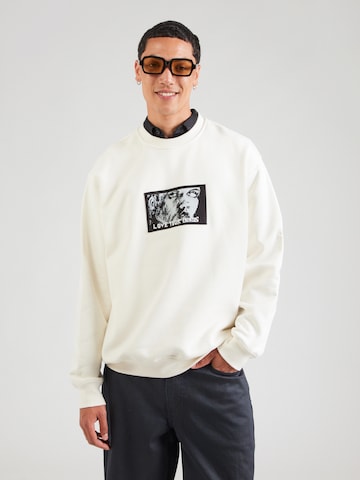 VANS Sweatshirt 'Skate Lisa Lisa' in Wit: voorkant