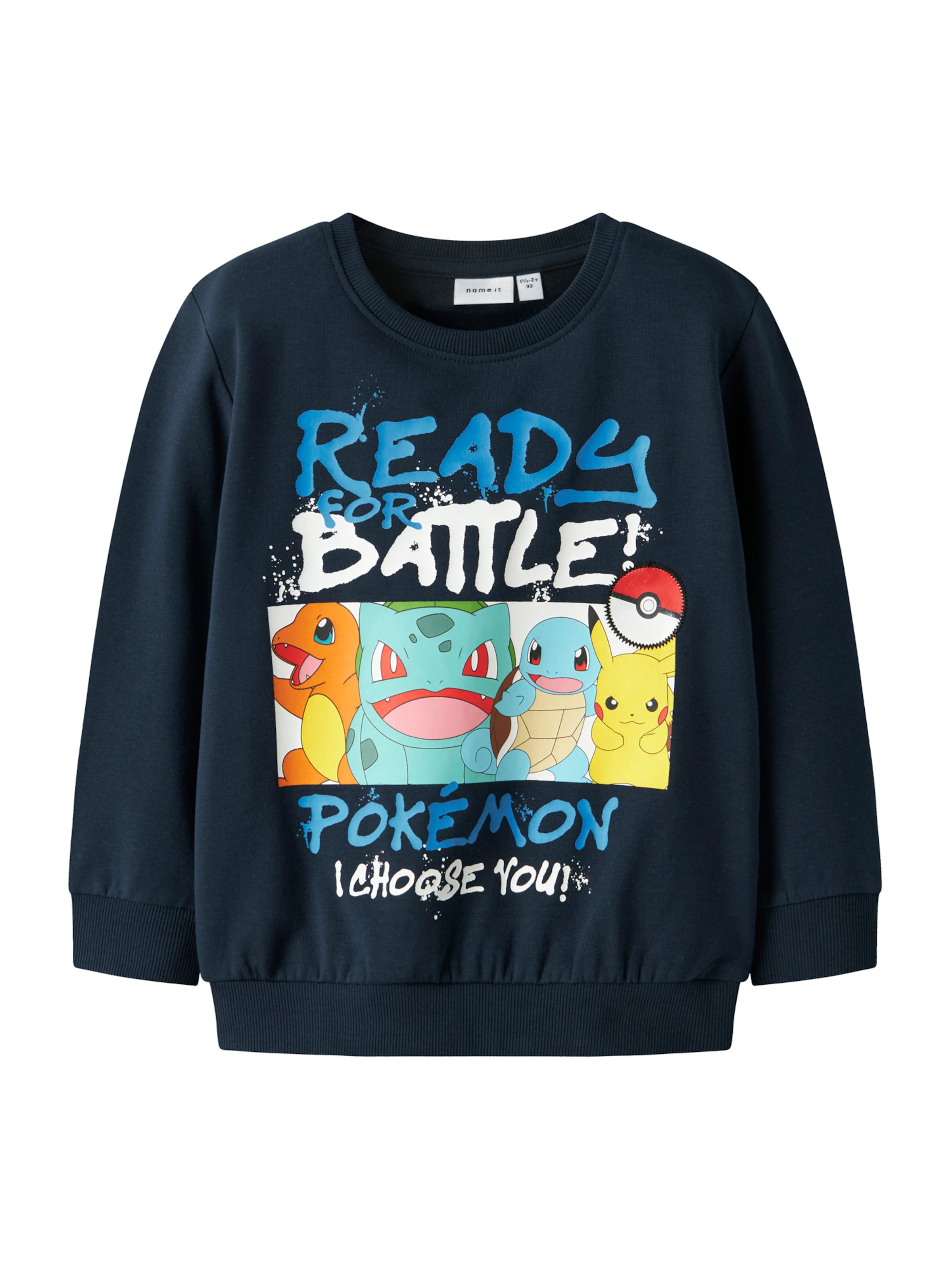 NAME IT - Sudadera 'NMMMUMI POKEMON' en azul: frente