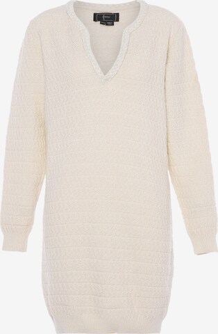 faina Knit dress in White: front