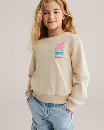WE Fashion Sweatshirt in Beige: Vorderseite