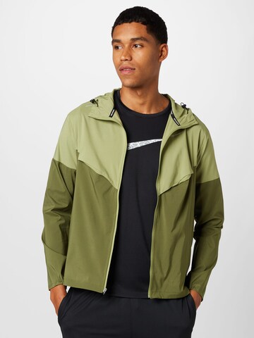 NIKE Športna jakna | zelena barva: sprednja stran