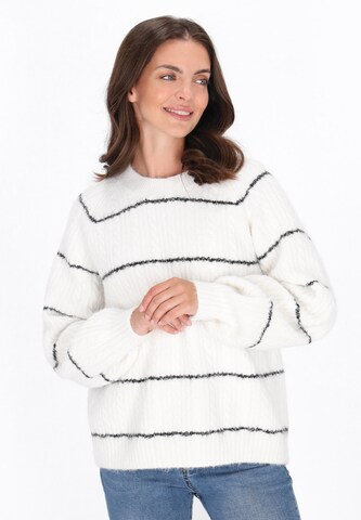Pullover di usha BLUE LABEL in bianco: frontale